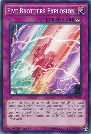 Five Brothers Explosion (MP14-EN058) - 2014 Mega-Tins Mega Pack Unlimited
