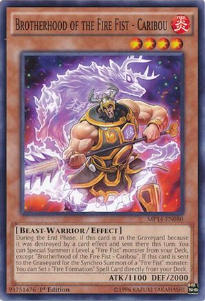 Brotherhood of the Fire Fist - Caribou (MP14-EN080) - 2014 Mega-Tins Mega Pack 1st Edition