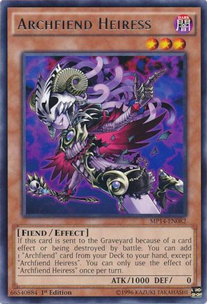 Archfiend Heiress (MP14-EN082) - 2014 Mega-Tins Mega Pack 1st Edition