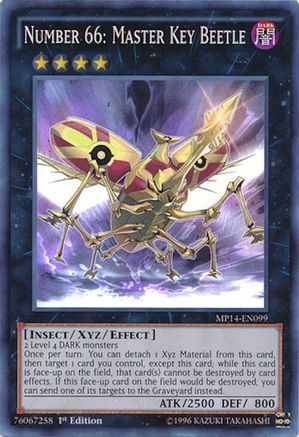 Number 66: Master Key Beetle (MP14-EN099) - 2014 Mega-Tins Mega Pack 1st Edition