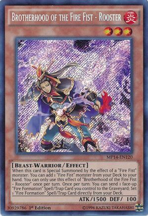 Brotherhood of the Fire Fist - Rooster (MP14-EN120) - 2014 Mega-Tins Mega Pack 1st Edition