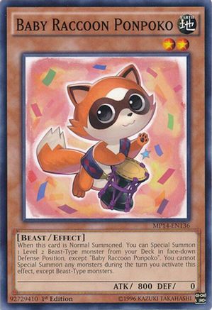 Baby Raccoon Ponpoko (MP14-EN136) - 2014 Mega-Tins Mega Pack Unlimited