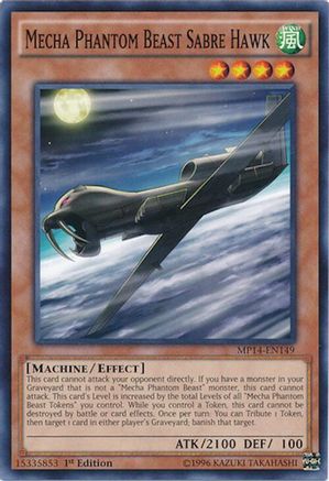 Mecha Phantom Beast Sabre Hawk (MP14-EN149) - 2014 Mega-Tins Mega Pack 1st Edition