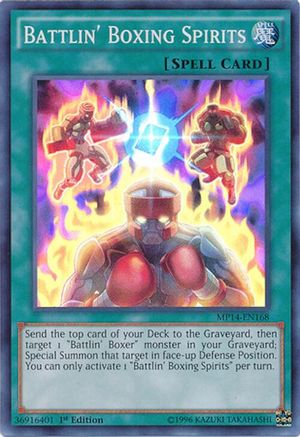 Battlin' Boxing Spirits (MP14-EN168) - 2014 Mega-Tins Mega Pack 1st Edition