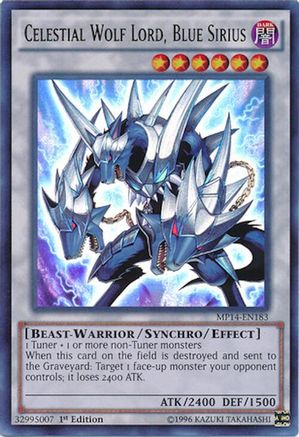 Celestial Wolf Lord, Blue Sirius (MP14-EN183) - 2014 Mega-Tins Mega Pack 1st Edition