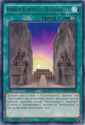 Hidden Temples of Necrovalley (MP14-EN230) - 2014 Mega-Tins Mega Pack 1st Edition