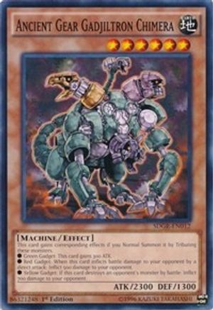 Ancient Gear Gadjiltron Chimera (SDGR-EN012) - Structure Deck: Geargia Rampage 1st Edition