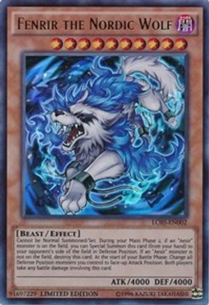 Fenrir the Nordic Wolf (LC05-EN002) - Legendary Collection 5D's Limited