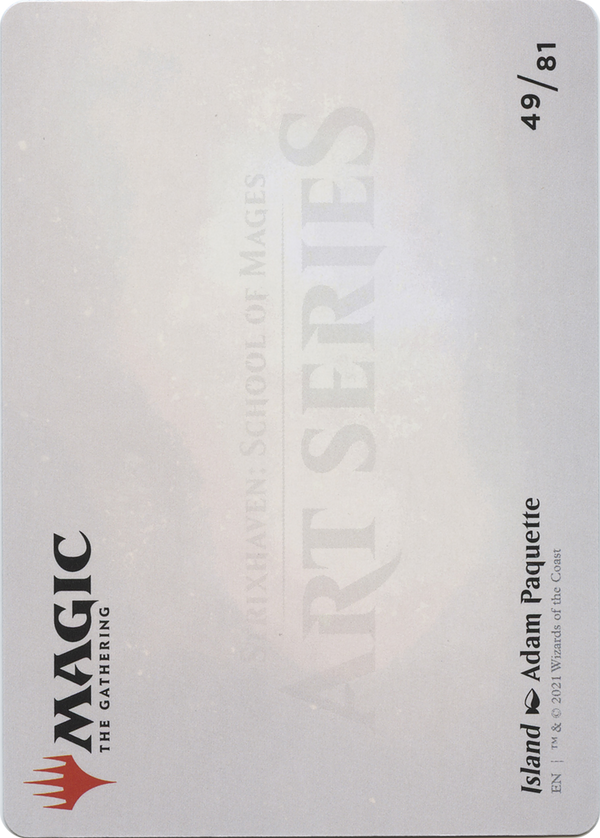 Island // Island (ASTX-049) - Strixhaven Art Series (Borderless)