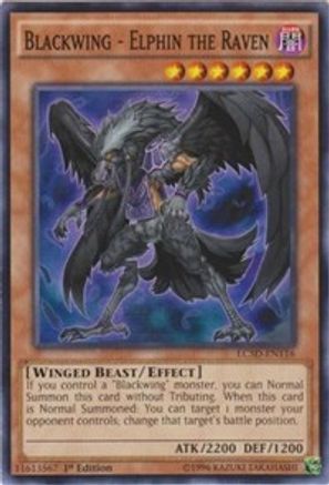 Blackwing - Elphin the Raven (LC5D-EN116) - Legendary Collection 5D's 1st Edition