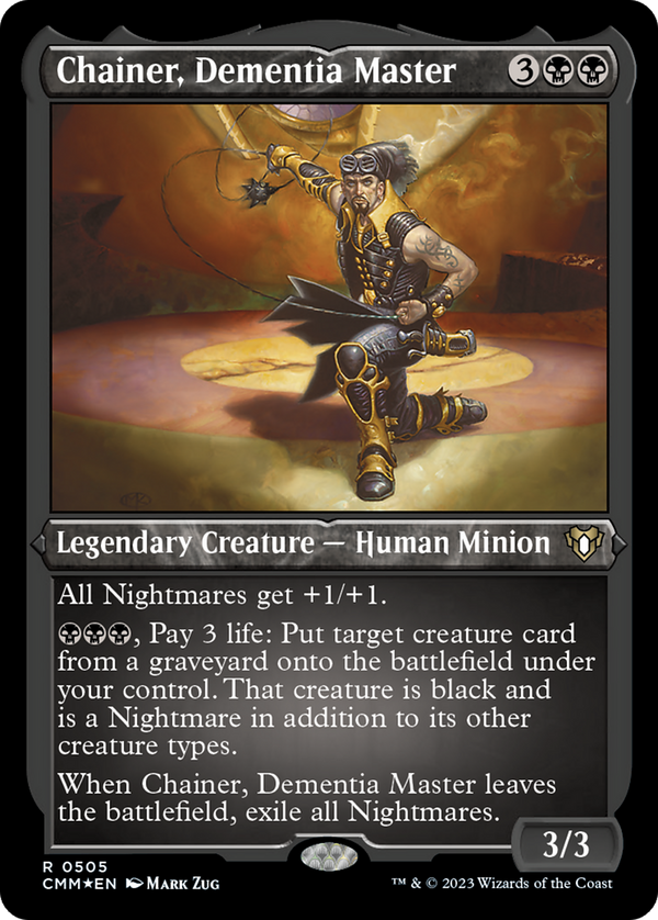 Chainer, Dementia Master (Foil Etched) [Commander Masters]