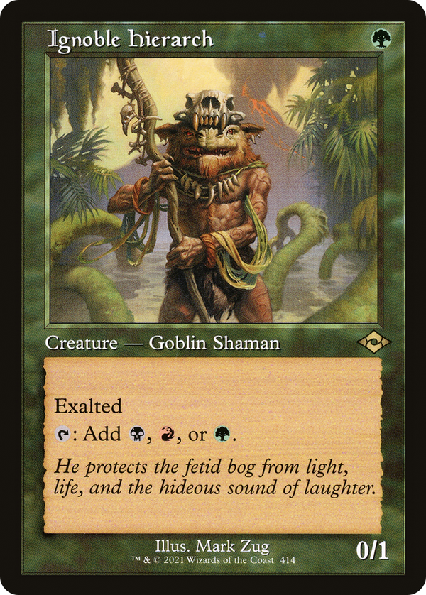 Ignoble Hierarch (Retro Frame) (MH2-414) - Modern Horizons 2 Etched Foil