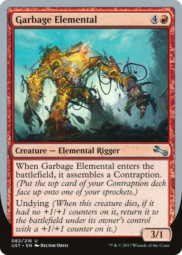 Garbage Elemental (3/1 Creature) [Unstable]