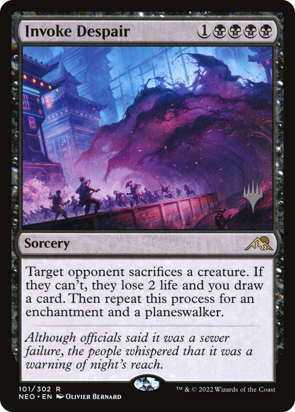 Invoke Despair (Promo Pack) [Kamigawa: Neon Dynasty Promos]