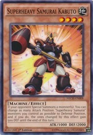 Superheavy Samurai Kabuto (NECH-EN008) - The New Challengers Unlimited