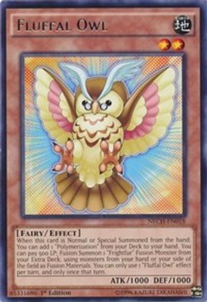 Fluffal Owl (NECH-EN018) - The New Challengers 1st Edition