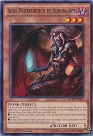 Alich, Malebranche of the Burning Abyss (NECH-EN083) - The New Challengers 1st Edition