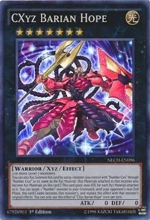 CXyz Barian Hope (NECH-EN096) - The New Challengers 1st Edition