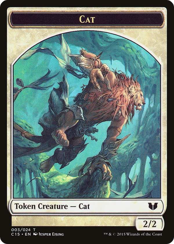 Cat // Zombie Double-Sided Token [Commander 2015 Tokens]