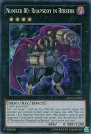 Number 80: Rhapsody in Berserk (AP06-EN010) - Astral Pack 6 Unlimited