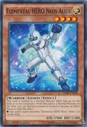 Elemental HERO Neos Alius (SDHS-EN008) - Structure Deck: HERO Strike 1st Edition