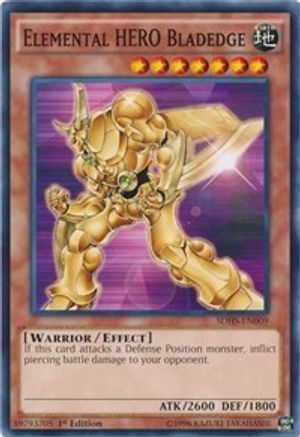 Elemental HERO Bladedge (SDHS-EN009) - Structure Deck: HERO Strike 1st Edition