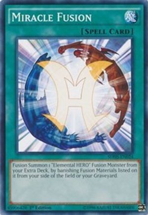 Miracle Fusion (SDHS-EN024) - Structure Deck: HERO Strike Unlimited