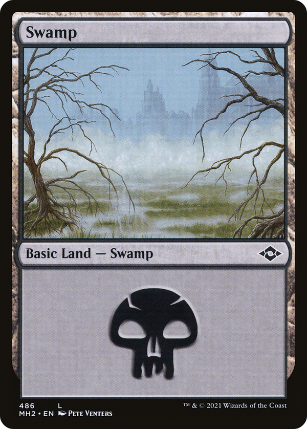 Swamp (486) (Foil Etched) [Modern Horizons 2]