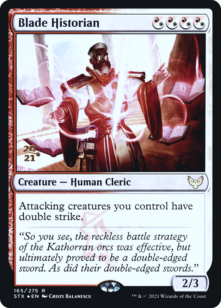 Blade Historian [Strixhaven: School of Mages Prerelease Promos]
