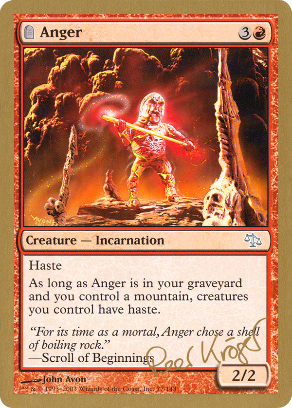 Anger (Peer Kroger) [World Championship Decks 2003]