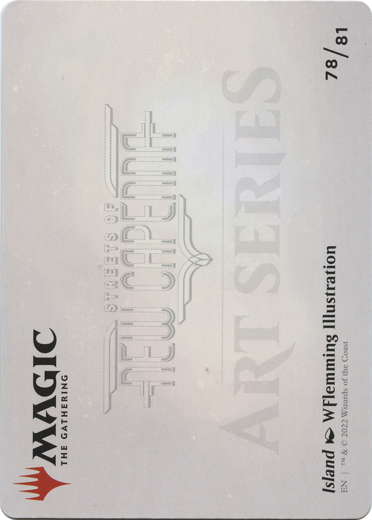 Island // Island (ASNC-078) - New Capenna Art Series (Borderless) Foil