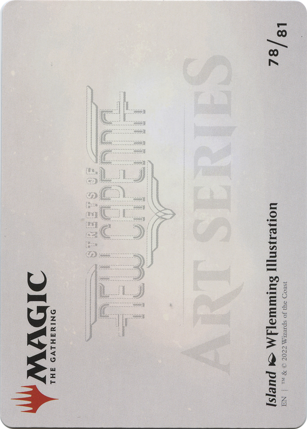 Island // Island (ASNC-078) - New Capenna Art Series (Borderless) Foil
