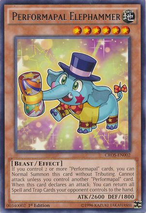 Performapal Elephammer (CROS-EN002) - Crossed Souls 1st Edition