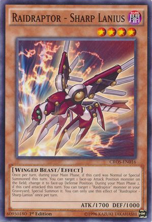 Raidraptor - Sharp Lanius (CROS-EN016) - Crossed Souls 1st Edition