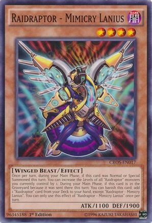 Raidraptor - Mimicry Lanius (CROS-EN017) - Crossed Souls 1st Edition