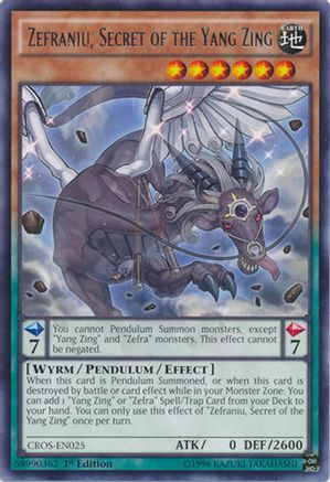 Zefraniu, Secret of the Yang Zing (CROS-EN025) - Crossed Souls Unlimited