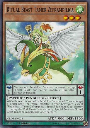 Ritual Beast Tamer Zeframpilica (CROS-EN028) - Crossed Souls Unlimited
