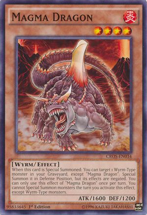 Magma Dragon (CROS-EN034) - Crossed Souls 1st Edition