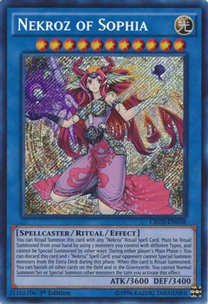 Nekroz of Sophia (CROS-EN038) - Crossed Souls 1st Edition