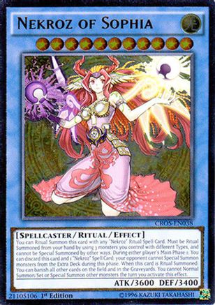 Nekroz of Sophia (UTR) (CROS-EN038) - Crossed Souls 1st Edition