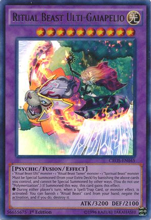 Ritual Beast Ulti-Gaiapelio (CROS-EN045) - Crossed Souls 1st Edition