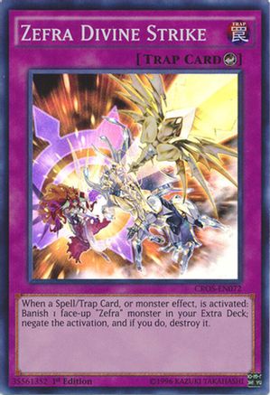 Zefra Divine Strike (CROS-EN072) - Crossed Souls 1st Edition
