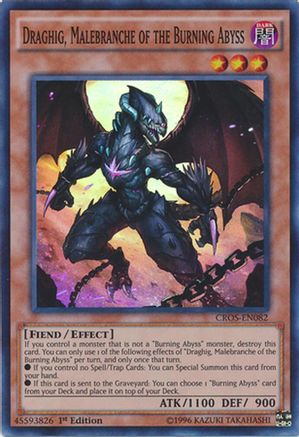 Draghig, Malebranche of the Burning Abyss (CROS-EN082) - Crossed Souls 1st Edition