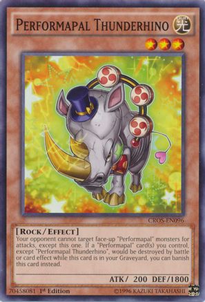 Performapal Thunderhino (CROS-EN096) - Crossed Souls 1st Edition