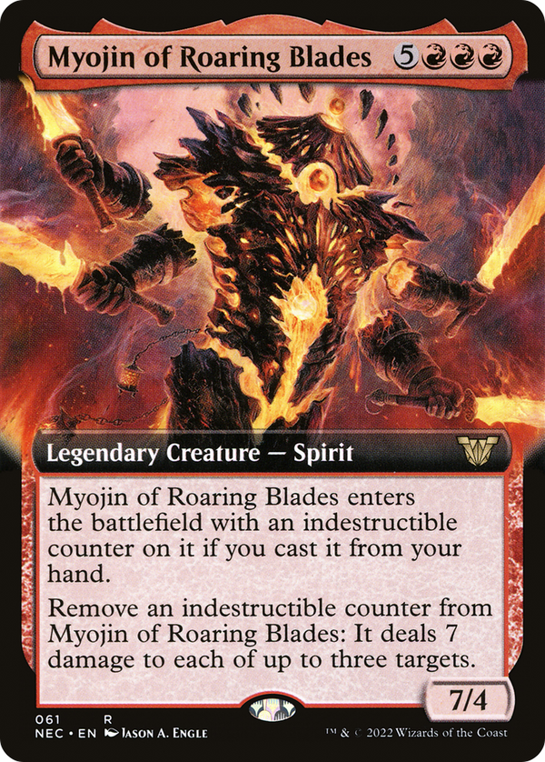 Myojin of Roaring Blades (Extended Art) [Kamigawa: Neon Dynasty Commander]