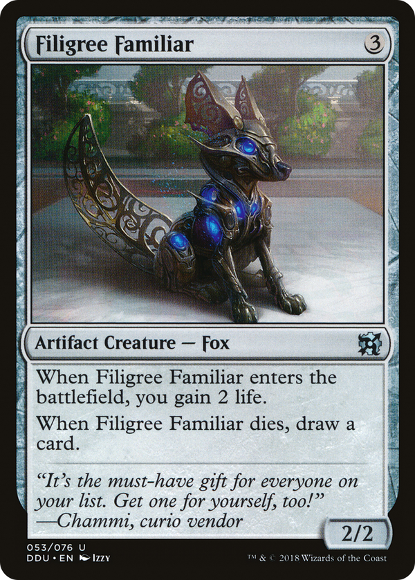 Filigree Familiar [Duel Decks: Elves vs. Inventors]