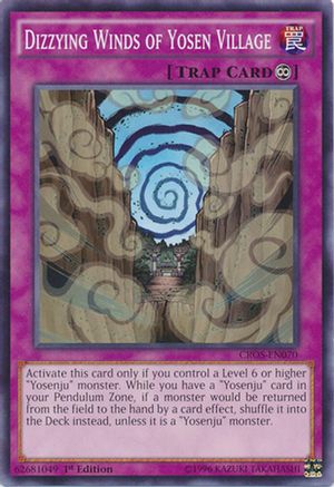 Dizzying Winds of Yosen Village (CROS-EN070) - Crossed Souls 1st Edition