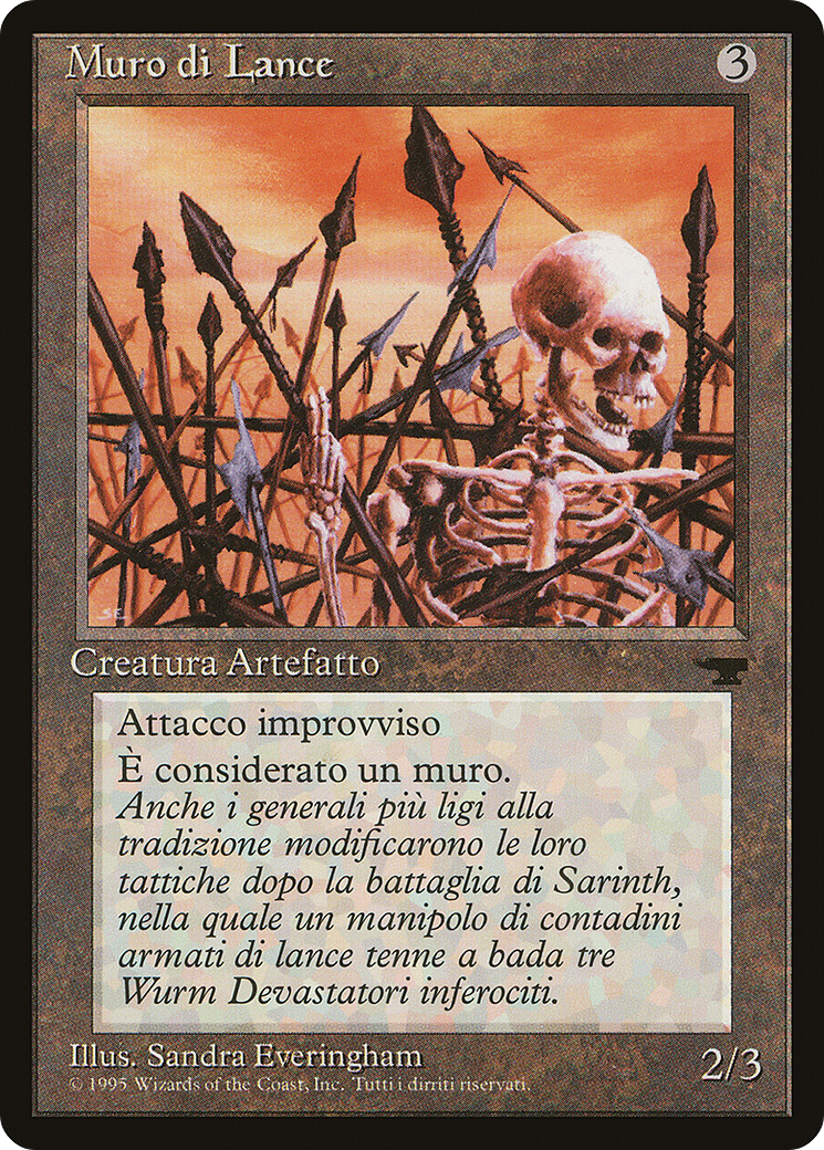 Wall of Spears (Italian) - 