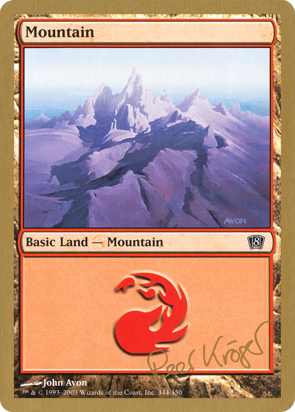 Mountain (344) (Peer Kroger) [World Championship Decks 2003]