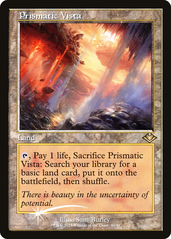Prismatic Vista (Retro Frame) (MH1-040) - Modern Horizons 1 Timeshifts Etched Foil